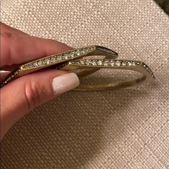 Medina Hexagon Pave Bracelet Set - Picture 4 of 4